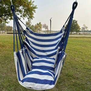 पोर्टेबल हैंगट्री चेयर इनडोर आउटडोर कॉलेज डोमेटरी डबल सिंगल स्विंग क्रैडल समायोज्य मोटी कैनवास हैममॉक तकिया 200 किलोग्राम - Product Image 5