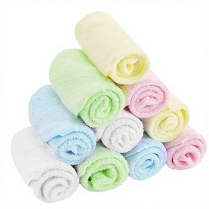 Serviettes de bain pour bébé en bambou biologique 100% douces et confortables, 10x10, lingettes pour le visage, nouveau-nés, hypoallergéniques, séchage rapide, tissées, pour la salle de bain - Product Image 4