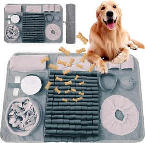 Tapis de reniflement interactif pour chiens, tapis d'alimentation pour chiots, tapis de distribution lente de friandises pour l'entraînement et le soulagement du stress - Product Image 1