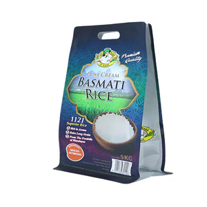 Túi gạo 5kg 10kg 25kg Tùy chỉnh Nắp kéo Logo đáy phẳng đứng lên túi nylon xử lý dây kéo bền nhựa thực phẩm đóng hộp - Product Image 6