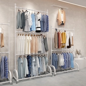 <span class=keywords><strong>Appendiabiti</strong></span> da uomo per bambini da donna sollevati da scaffale da esposizione da pavimento a pavimento per negozio di abbigliamento - Product Image 2