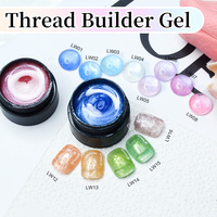Gel UV pour ongles avec logo personnalisé, construction de la forme, longue tenue, 16 couleurs, 5g, gels d'extension durs