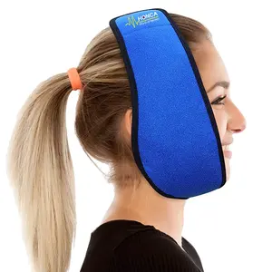 头部凝胶冰袋用于紧张头痛缓解疗法包裹偏头痛凝胶冰帽灵活可调