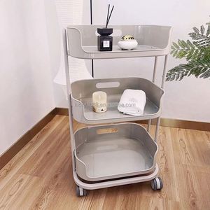 Carrito de Almacenamiento Multifuncional Pequeño para Salón de Belleza, Nuevo Diseño, Ligero, de Plástico, Móvil, para Herramientas de Maquillaje, Centro de Belleza - Product Image 5