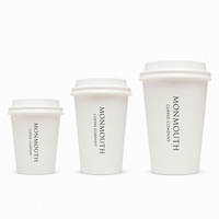 Gobelet à café en papier noir à paroi simple, logo personnalisé, finition mate, vente en gros, jetable, 8oz 12oz 16oz