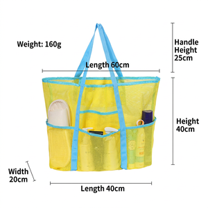 Mesh Storage <b>Bag</b> Large Size 4-6 Compartments Portable Travel Toiletry Organizer Beach Swimwear <b>Bag</b> Spring 2025 - Product Image 3