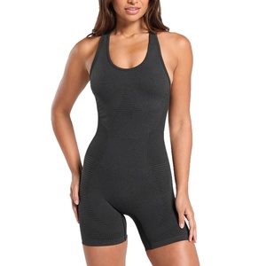 Service OEM, combinaison de yoga pour femmes, vente en gros, combinaison unie pour femmes, grande taille, pour l'été, en plein air ou en intérieur, ensembles de yoga pour femmes - Product Image 1