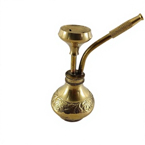 Chicha miniature haut de gamme en laiton avec corps gravé moderne et tuyau décoratif, écologique, idéale pour les bars et les cadeaux - Product Image 1