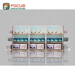 High End Wig Display Counter Glass Top Drawer Shelf Human Hair Shop Display Counter Cabinet - Product Image 2