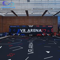 Simulador de Realidad Virtual de Espacio Grande con Desplazamiento Libre para 4/6/8/10 Personas Juego Multijugador de Disparos con Pistola Arena de Arcade VR