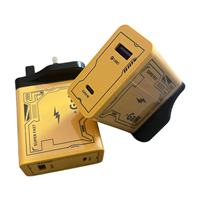 Chargeur USB-C GAN 120W à 2 ports Type-C PD, prise UK 3 broches, charge rapide 3.0, adaptateur de voyage à charge rapide