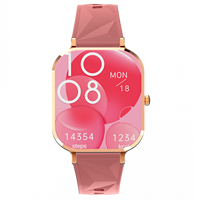 Reloj Inteligente Android MK76, Cuadrado, Multideporte, Monitor de Actividad Física, Resistente al Agua IP68, Pantalla Táctil TFT, Bluetooth, Brújula, Correa de Acero, para Mujer