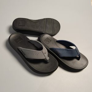 Men's Trendy <strong>Flip</strong>-<strong>Flops</strong> Comfortable Thick-Soled Thong Sandals Genuine Leather Lining Casual Outdoor Non-Slip Design - Product Image 4
