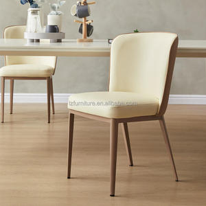 Modern Luxury Eco-Friendly Durable Two-Tone Faux Leather Adjustable Extendable Dining Room Accent <b>Chairs</b> Comfortable <b>Padded</b> - Product Image 4