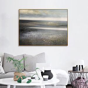 Hot Bán Hiện Đại Trừu Tượng Màu Đen Và Trắng Vải Tường Nghệ Thuật Trang Trí Nội Thất Sơn Kích Thước Lớn Tường Nghệ Thuật Bức Tranh Trừu Tượng - Product Image 3