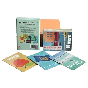 Özel çocuklar Flash hafıza kartı çocuk İngilizce eğitim Flashcards kutusu ile baskı