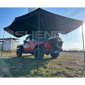 SNDN 270 auvent murs Oxford voiture 270 degrés auvent tente véhicule côté lumière LED <span class=keywords><strong>4x4</strong></span> 4wd SUV voiture auvent 270 degrés contrôle <span class=keywords><strong>manuel</strong></span> - Product Image 1