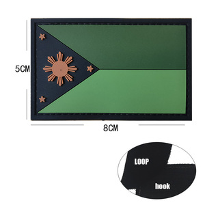 رقع ربط حلقية على شكل آلة ، علم جنوب شرق آسيا ، سوار علم فلبين ، أربطة ذراع للملابس والقبعات وحقائب الظهر للزينة - Product Image 6