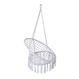 Bán Sỉ Đồ Nội Thất Phong Cách Boho Treo Trong Nhà Ngoài Trời Phổ Biến Ghế Treo Ban Công Ghế Xoay Macrame