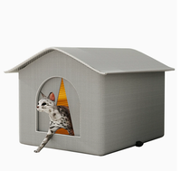 Boîte de transport surélevée pour chien et chat, en tissu Oxford respirant et résistant à l'eau, pliable, facile à assembler, légère