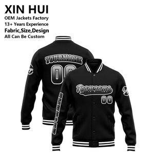 แจ็คเก็ตนักเบสบอลผ้ากำมะหยี่ปักลายสำหรับผู้ชายแจ็คเก็ตขนแกะบอมเบอร์เลตเทอร์แมนใส่ได้ทั้งชายและหญิงโลโก้ออกแบบได้ตามต้องการ - Product Image 1