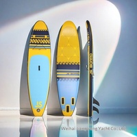 Planche de paddle gonflable JS-LC transfrontalière, portable et pliable, pour le yoga et le surf, idéale pour débutants