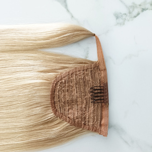 Wholesale Straight <strong>Ponytails</strong> Virgin Remy <strong>Hair</strong> Pony Tail <strong>Headpiece</strong> Natural Real <strong>Hair</strong> Wrap Around <strong>Ponytail</strong> <strong>Human</strong> <strong>Hair</strong> Extensions - Product Image 3