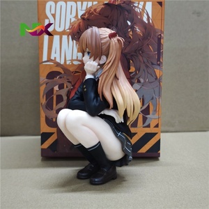 Figura Coleccionable de Anime de <span class=keywords><strong>Asuka</strong></span> Langley en Pose de Sentado en el Uniforme Escolar de <span class=keywords><strong>Evangelion</strong></span>, Decoración de Escritorio - Product Image 4