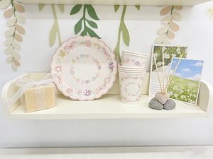 Juego de Vajilla Desechable DAMAI para Fiesta de Té de Primavera, con Diseño Floral, Platos, Vasos de Papel y Servilletas para 8 Personas, Decoración para Fiesta de Primavera - Product Image 3