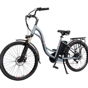 Vélo électrique pour femme 2025, dernier modèle, 500w 48v 15ah, guidon courbé, 7 vitesses, pneu 26'', avec porte-bagages arrière, certificats CE, États-Unis - Product Image 4