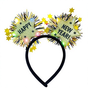 Fascia per Capelli a Stella a Cinque Punte Luminosa a LED in Tessuto per <span class=keywords><strong>Capodanno</strong></span>, Decorazione per Feste <span class=keywords><strong>di</strong></span> <span class=keywords><strong>Capodanno</strong></span> - Vendita all'Ingrosso - Product Image 3