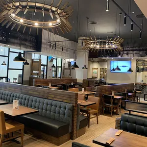 Moderne Designs billige Coffeeshop gebrauchte Stände Sitz hohe Rückenlehne Sofa setzt Cafe Bank Sitz Fast-Food-Restaurant Möbel zum Verkauf