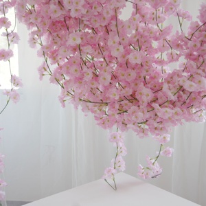 <span class=keywords><strong>Guirnalda</strong></span> <span class=keywords><strong>de</strong></span> <span class=keywords><strong>Flores</strong></span> <span class=keywords><strong>de</strong></span> Cerezo Artificiales <span class=keywords><strong>de</strong></span> Alta Calidad, Color Rosa, para Decoración <span class=keywords><strong>de</strong></span> Bodas - Product Image 6
