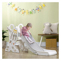 Toboggan pour enfants de 1 à 3 ans toboggan intérieur pliable en plastique facile à assembler ensemble de jeu pour enfants jouet fusée
