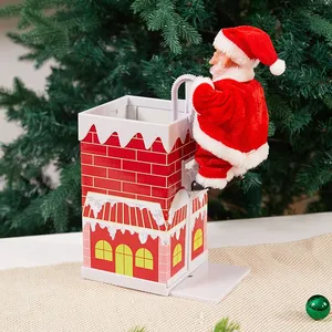 Papá Noel Musical <span class=keywords><strong>El</strong></span>éctrico que Sube la Escalera, Decoración Navideña Colgante, Adornos para <span class=keywords><strong>el</strong></span> Hogar, Mini Modelo, Decoración para <span class=keywords><strong>el</strong></span> Hogar, Regalos de Año Nuevo - Product Image 3