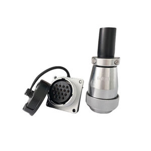 WEIPU WS28シリーズTQ + Z航空コネクタ2/3/4/7/8/8B/9/10/10B/12/16/17/20/24/26/35コアオスプラグメスソケットフランジ付き - Product Image 2