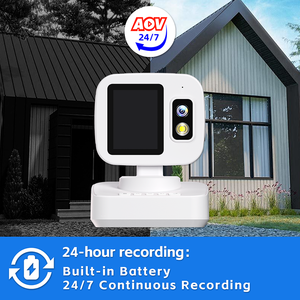 Caméra de sécurité intérieure 4G AOV 4000 mAh V380 Pro avec écran, appels <span class=keywords><strong>vidéo</strong></span> bidirectionnels, <span class=keywords><strong>enregistrement</strong></span> 24h/24 et 7j/7 et détection de mouvement avec alarme - Product Image 5