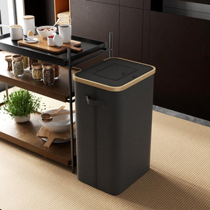 Grand <span class=keywords><strong>panier</strong></span> de rangement pliable en tissu Oxford 600D imperméable avec pinces pour bouteilles, idéal pour la cuisine et le recyclage - Product Image 3