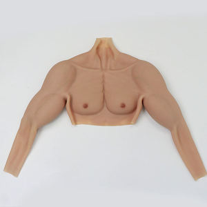 Silicone Artificielle Simulation Pectoralis Cosplay Muscle Costume <span class=keywords><strong>Faux</strong></span> <span class=keywords><strong>Ventre</strong></span> Muscle Hommes Poitrine Crossdresser Macho Réaliste - Product Image 1