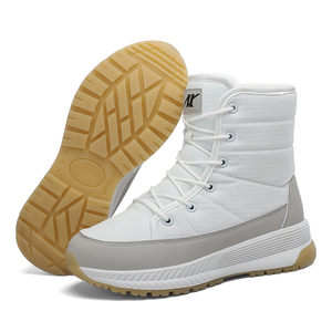 บูทหิมะขนเฟอร์แฟชั่นสำหรับผู้หญิงมาใหม่รองเท้าผู้หญิงสีขาวผ้ากำมะหยี่พร้อมกระเป๋ากลางแจ้งสหรัฐอเมริกา - Product Image 6