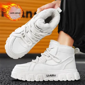 Bottes de neige montantes polyvalentes et tendance pour hommes, nouvelle collection hiver 2025, respirantes, avec empeigne en maille, chaudes et décontractées pour le sport en extérieur - Product Image 3