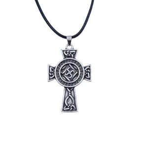 Collana pendente in Irlanda croce Retro religioni gioielli di moda oro placcato in lega di zinco catena alla moda regalo - Product Image 3