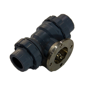 Elektrisches Doppel-Union-Kugel hahn DN65 aus PVC - Product Image 3