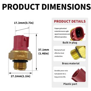 Nuovo Termostato Sensore Temperatura Acqua Ventola Radiatore 75/93/95 per ATV UTV (Metallo e Plastica) - Product Image 4