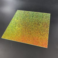 Symphony petite pierre décorative 3mm d'épaisseur PMMA arc-en-ciel coloré Laser diamant feuille acrylique feuille de plastique de couleur multiple