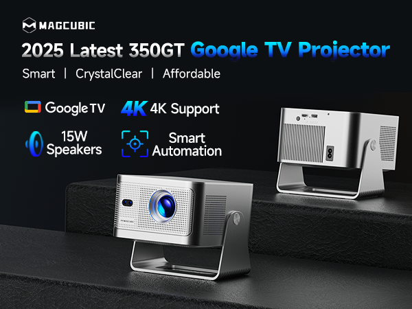 Magcubic HY350GT Smart Google TV Digital Projetor Para Netflix 1080P Auto Focus Home Theater  Netflix YouTube 8K Supported