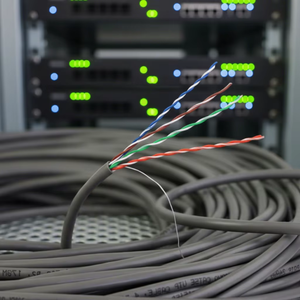 <span class=keywords><strong>Cable</strong></span> LAN CAT 5e UTP FTP <span class=keywords><strong>de</strong></span> 4 Pares Trenzados y 8 Núcleos, <span class=keywords><strong>Cable</strong></span> LAN para Interiores y Exteriores, CCA Sin Blindaje AWG24, <span class=keywords><strong>Cable</strong></span> <span class=keywords><strong>de</strong></span> <span class=keywords><strong>Internet</strong></span> CAT 5e - Product Image 5