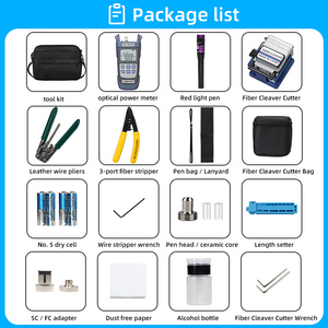 Vente en gros d'outils d'essai de compteurs de puissance à fibres optiques d'usine <span class=keywords><strong>FTH</strong></span> kit d'outils à fibres optiques avec coupe - Product Image 3