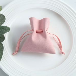 ถุงเก็บเครื่องประดับไมโครไฟเบอร์ขนาดเล็กพิมพ์โลโก้แบรนด์ได้ หลายสี แบบเชือกรูด  กระเป๋าผ้ากำมะหยี่ใส่เครื่องประดับ - Product Image 3