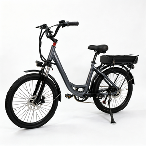 Bicicleta Eléctrica Urbana Deportiva con Motor Trasero sin Escobillas, 7 Velocidades, Portaequipajes Trasero, Llantas de 26 Pulgadas, Batería de Litio de 48V 8Ah, Aluminio - Product Image 6